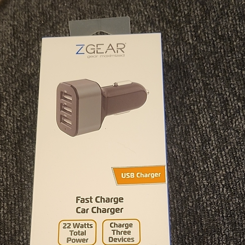 Gray USB Car Charger